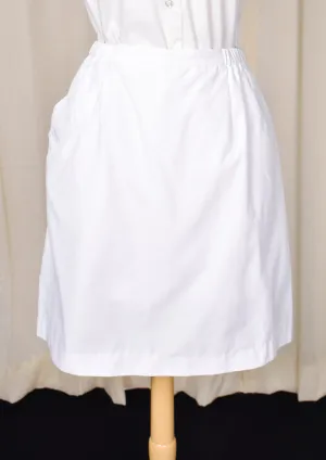 70s does 1960s Vintage White Skort