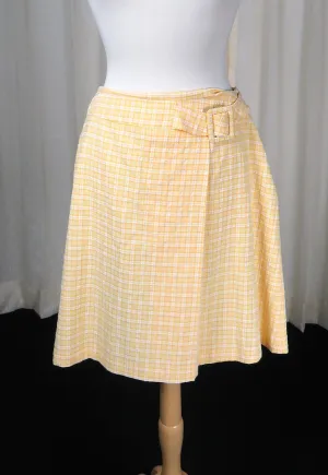 80s does 1960s Yellow Skirt