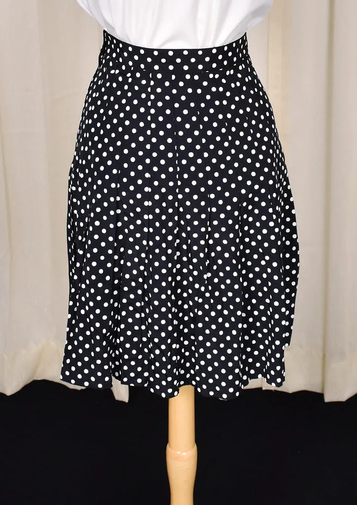90s does 1950s Vintage Polka Dot Skirt