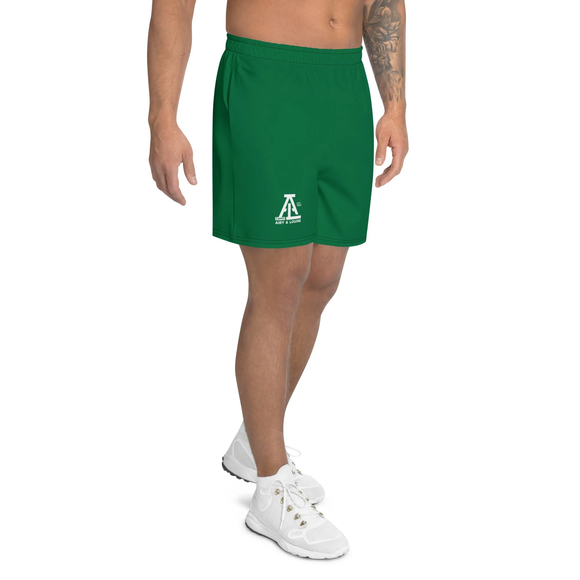 Athletic Long Green Shorts