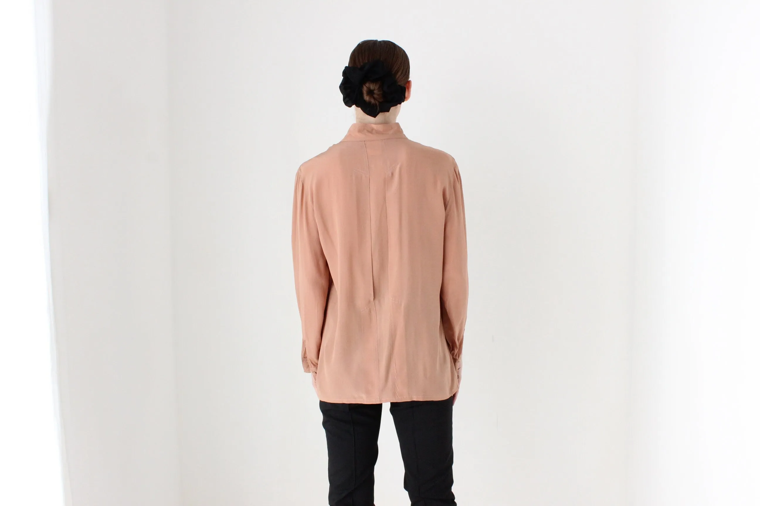 BALLETCORE 80s West German Designer Silk Blouse