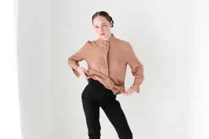 BALLETCORE 80s West German Designer Silk Blouse