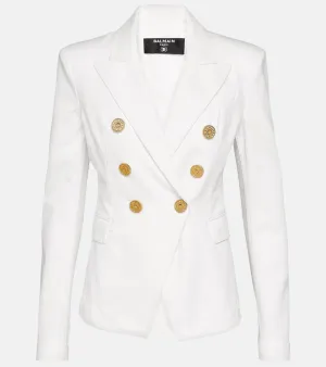 Balmain Double-breasted denim blazer