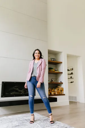 Blaze Of Glory Blazer In Mauve