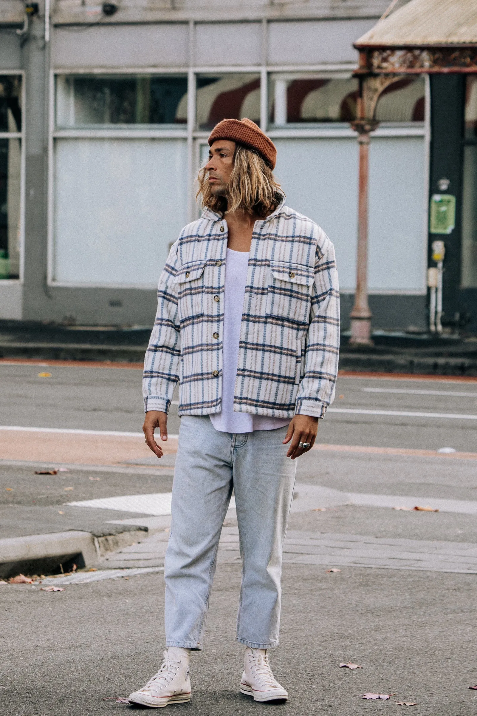 Bransby - White Flannel Jacket