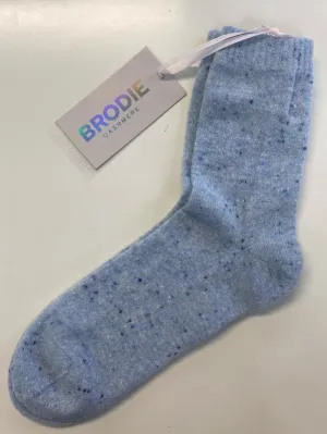 Brodie Cashmere S Comfy Loungewear Socks Blue Eyes