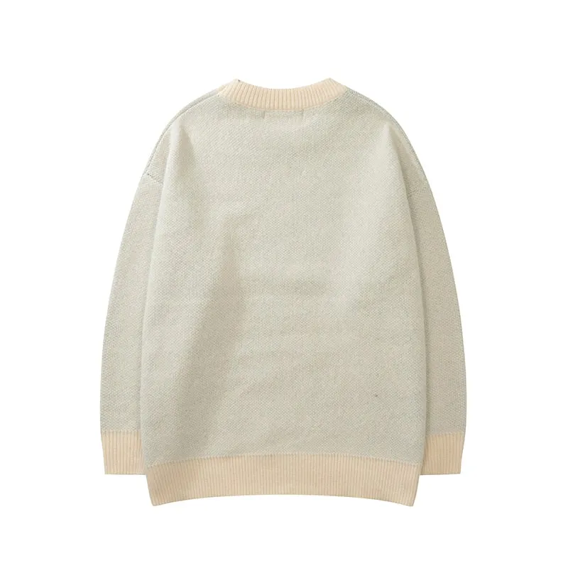 Capital Letter Print Sweaters
