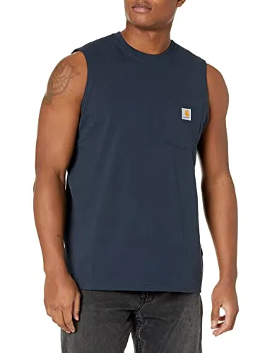 Carhartt 100374 Men's Relaxed Fit Heavyweight Sleeveless Pocket TShirt