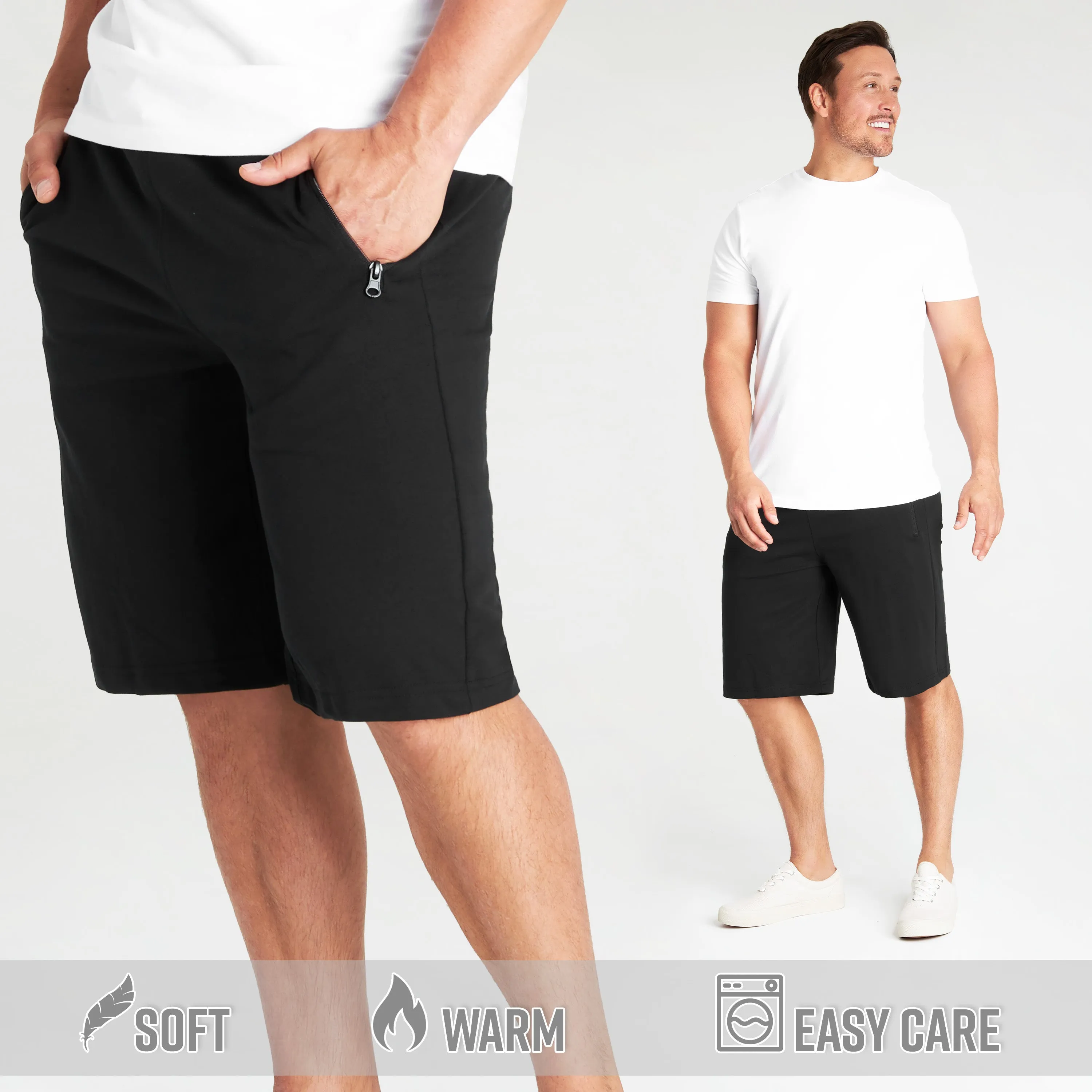 CityComfort Mens Shorts with Pockets, Running Shorts for Men