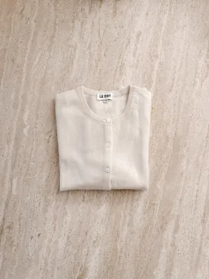 Coconut Pure Cashmere Cardigan