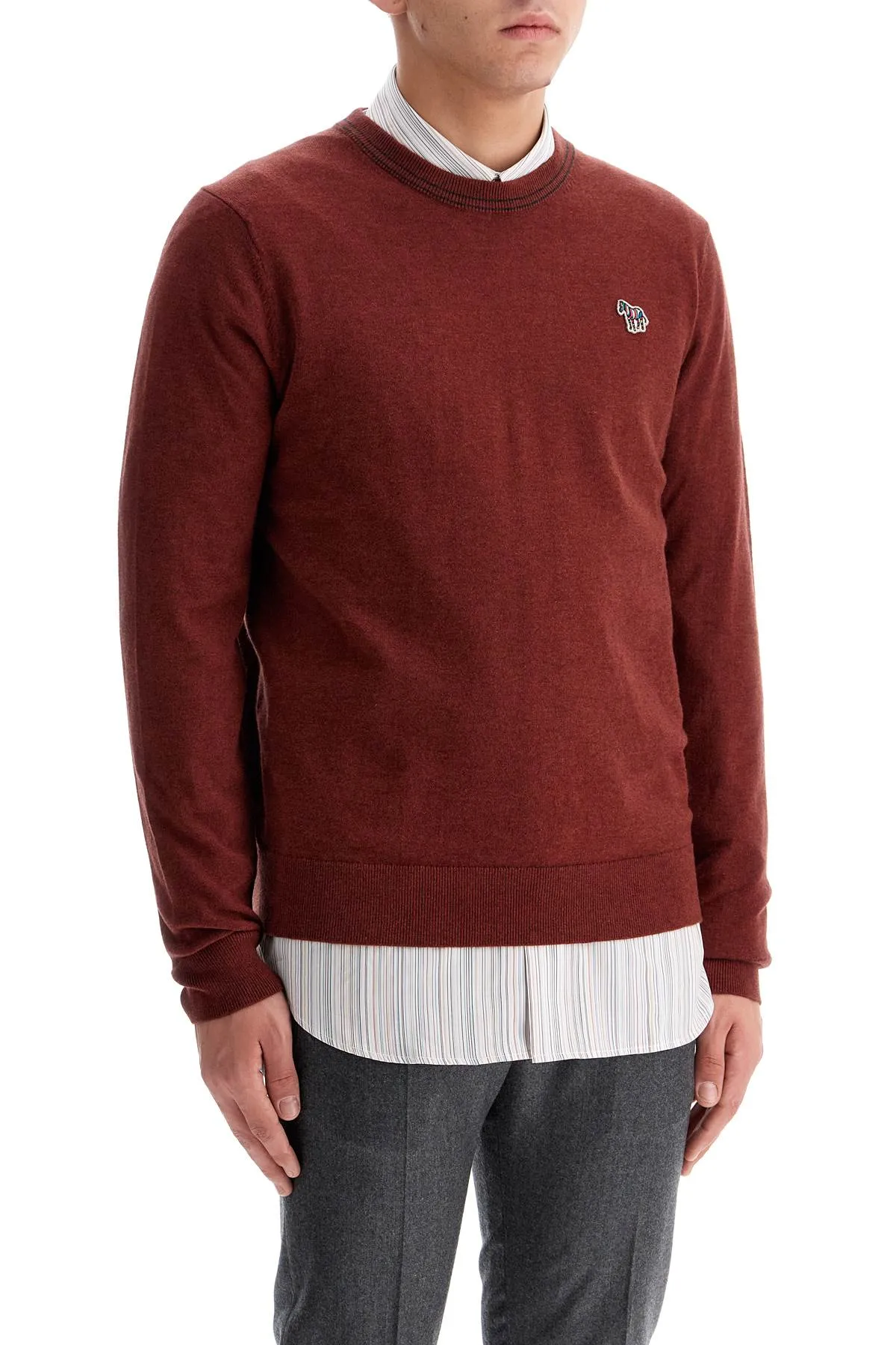 cotton and wool blend pullover sweater M2R 530XZ N22226 BLOOD