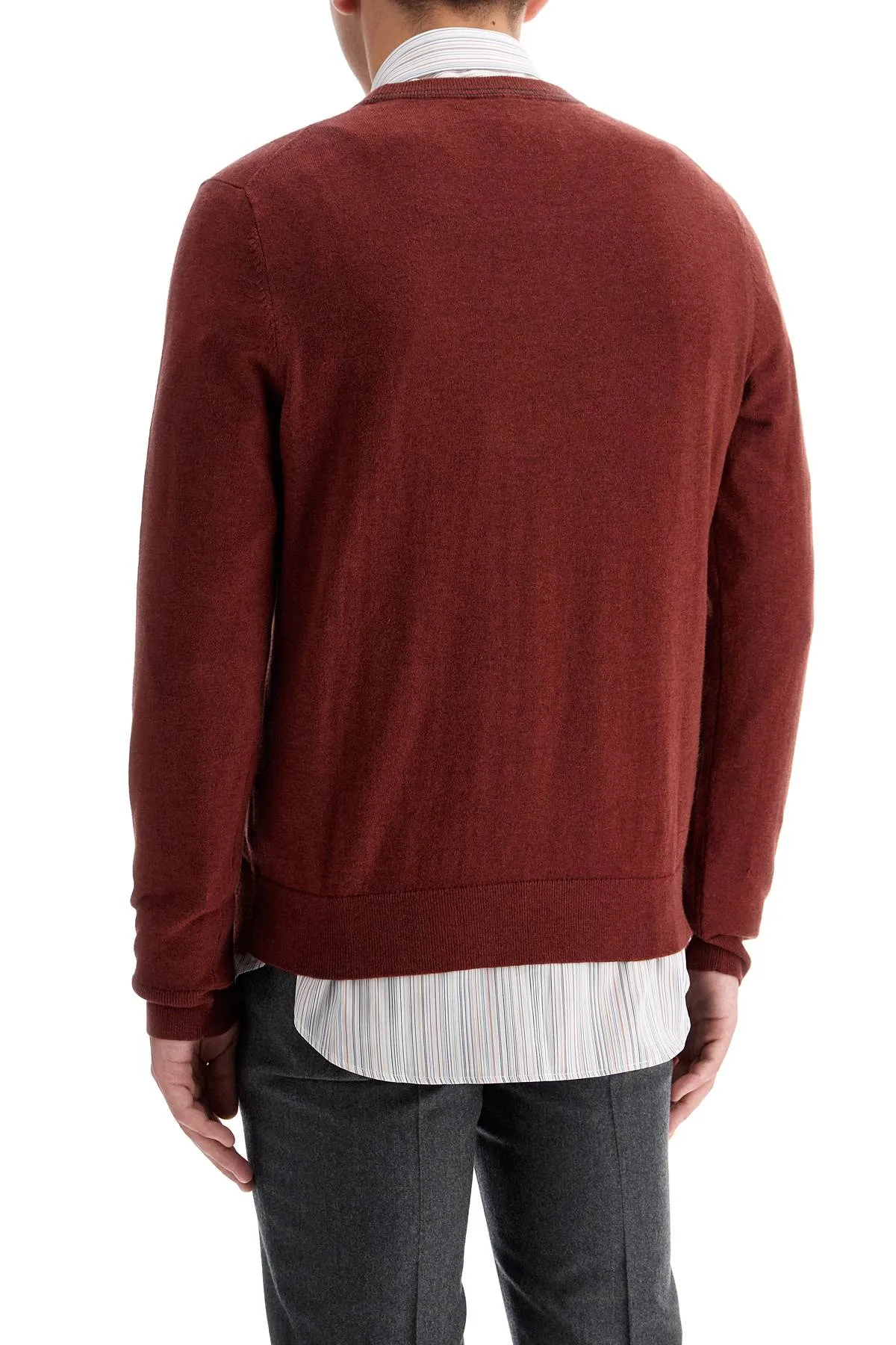 cotton and wool blend pullover sweater M2R 530XZ N22226 BLOOD