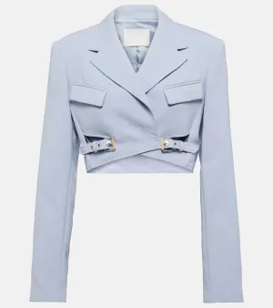 Dion Lee Cropped wool-blend blazer