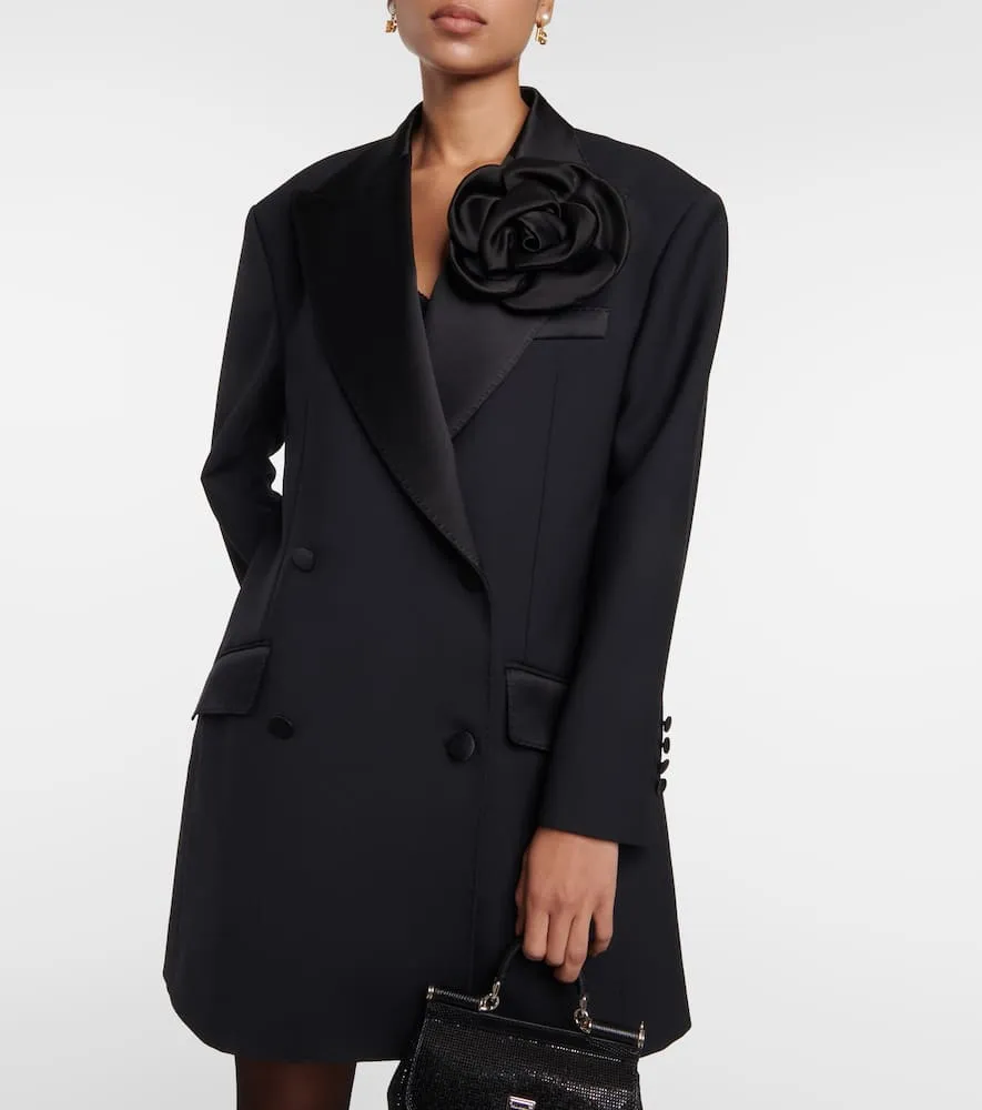 Dolce&Gabbana Floral-appliqu√É¬© blazer
