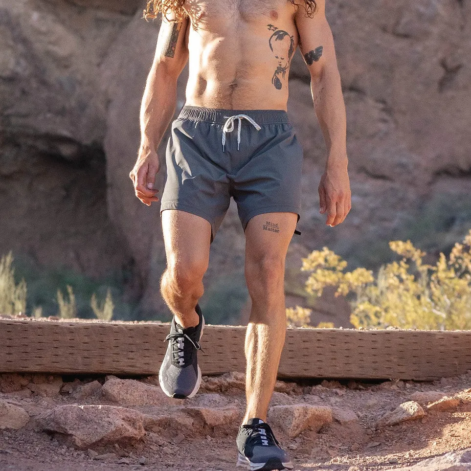 Flow Short (Athletic) - Charcoal 5.5" & 7"