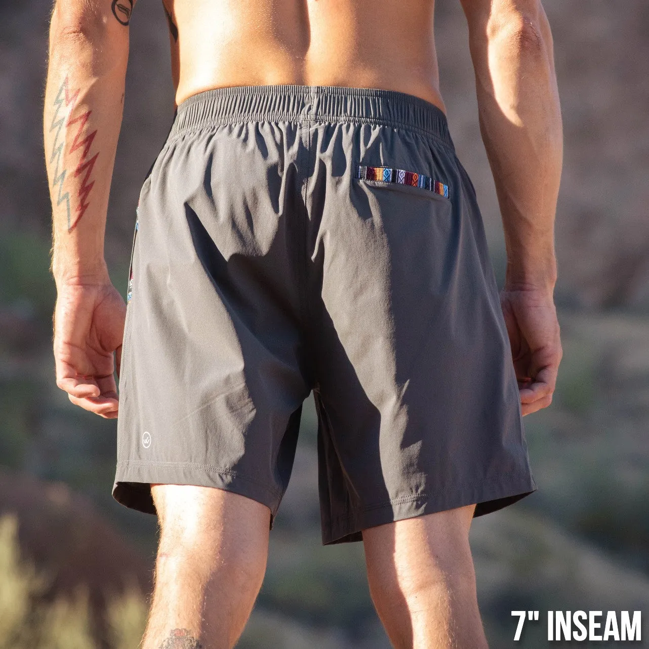 Flow Short (Athletic) - Charcoal 5.5" & 7"