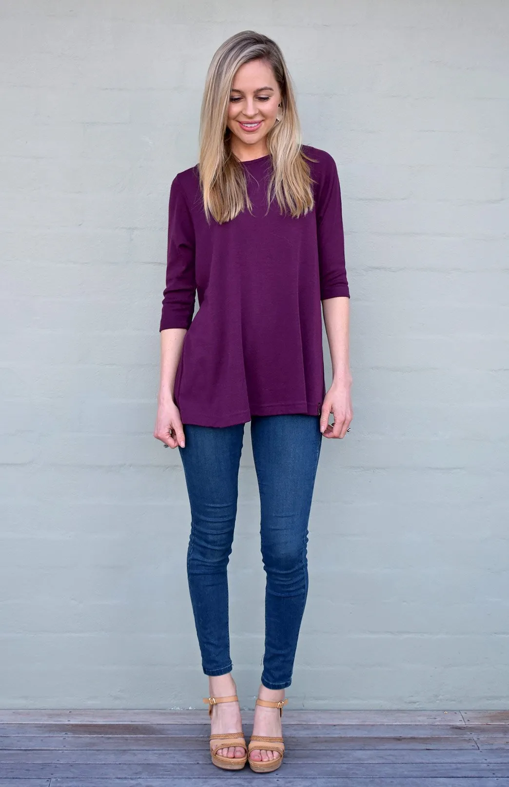 Flutter (3/4 Sleeve) Top (discontinued colours)