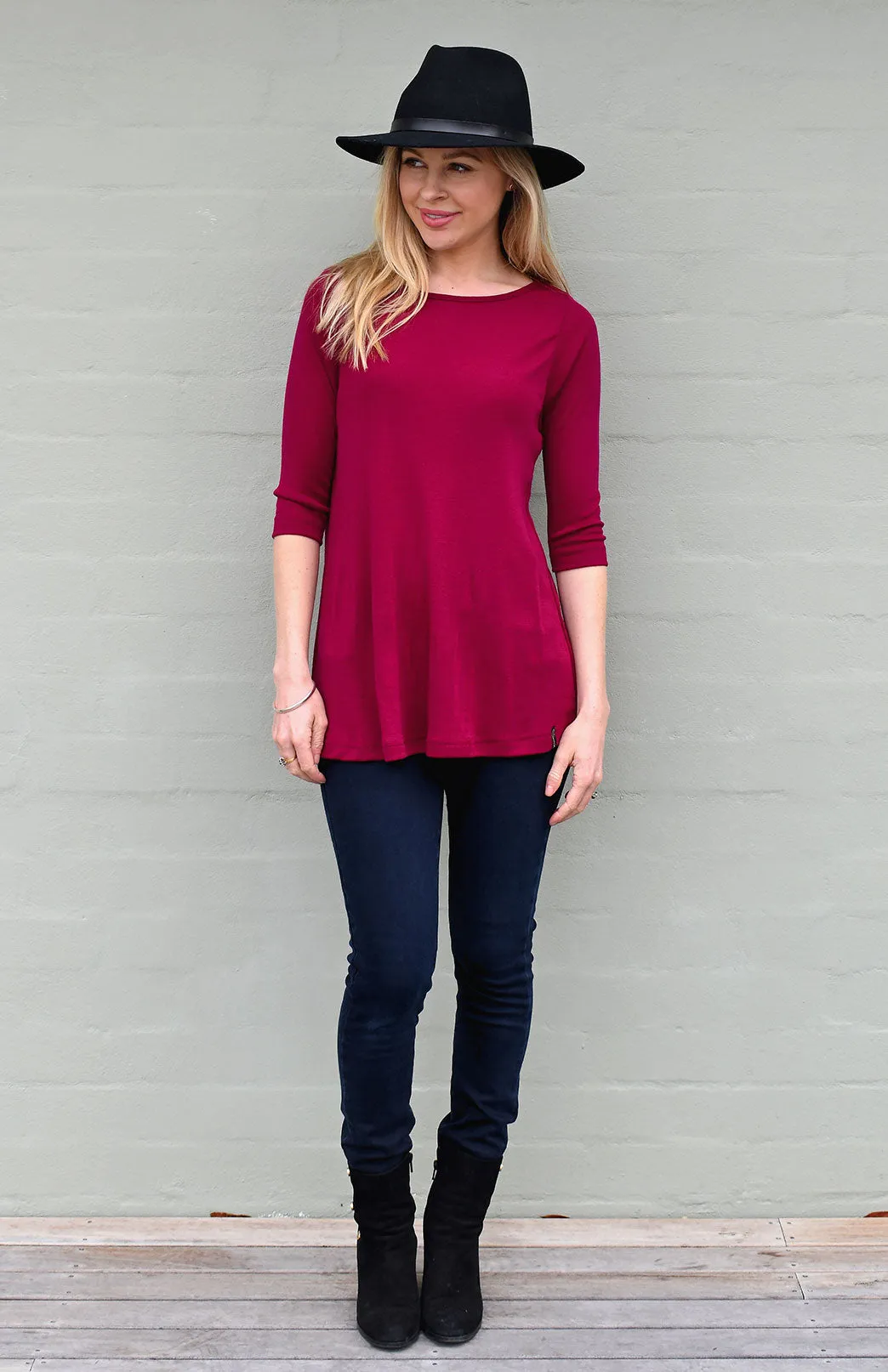 Flutter (3/4 Sleeve) Top (discontinued colours)
