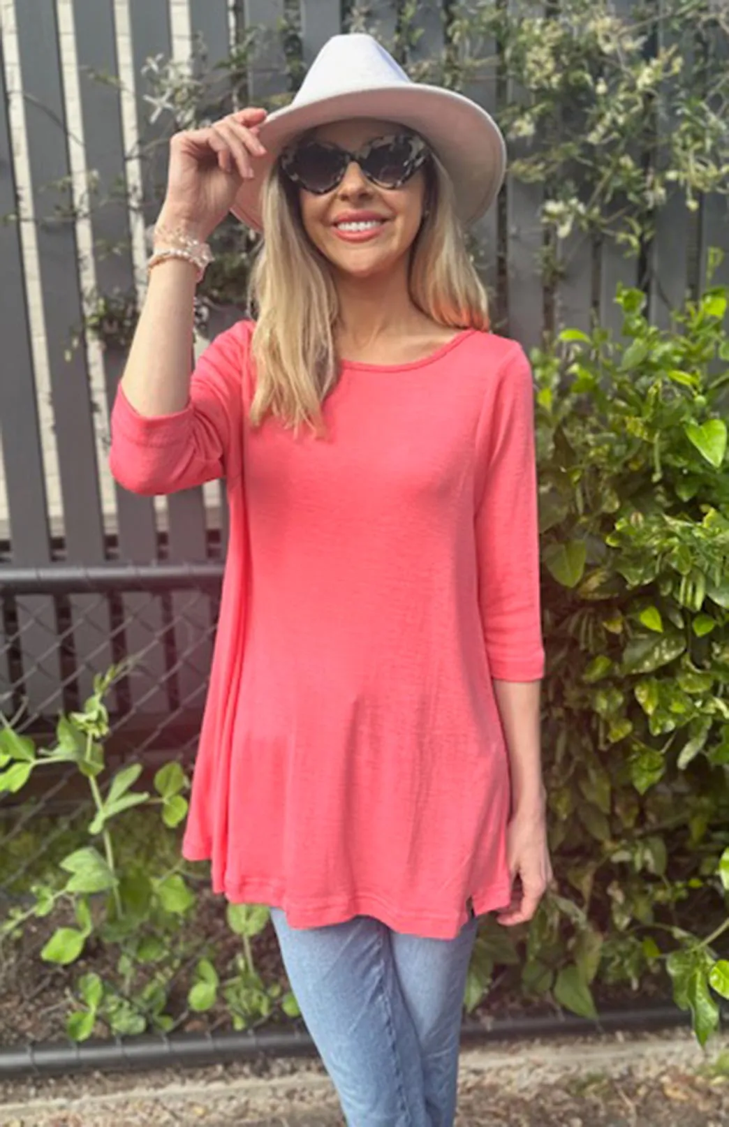 Flutter (3/4 Sleeve) Top (discontinued colours)