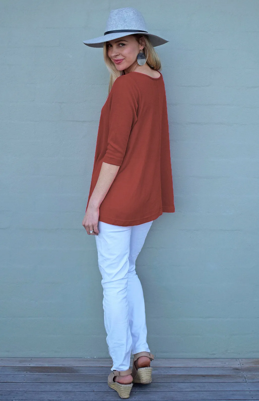 Flutter (3/4 Sleeve) Top (discontinued colours)