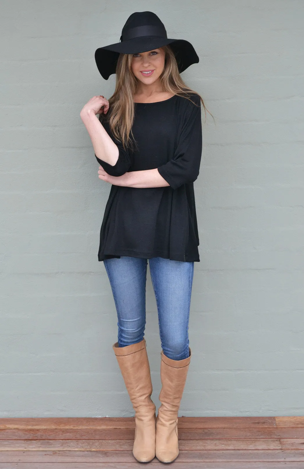 Flutter (3/4 Sleeve) Top (discontinued colours)