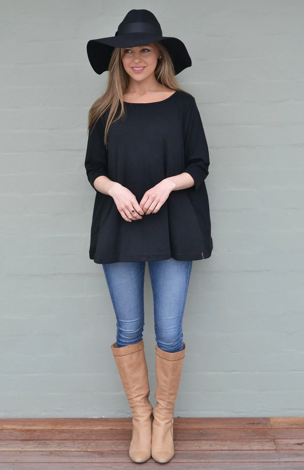 Flutter (3/4 Sleeve) Top (discontinued colours)
