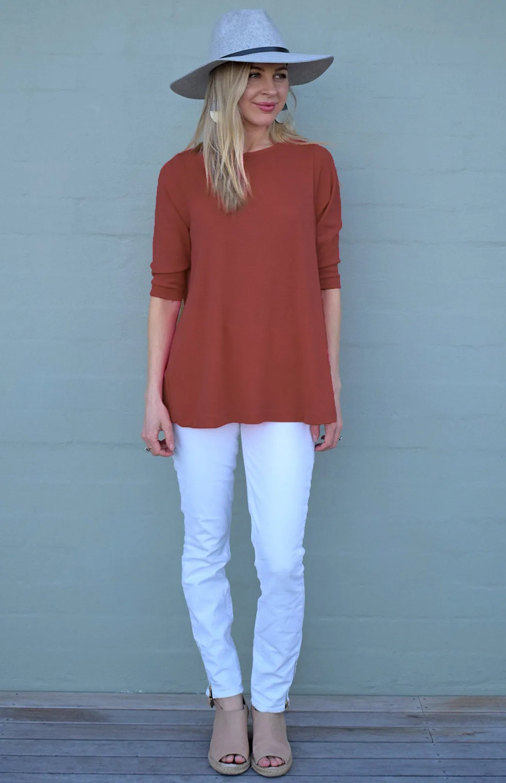 Flutter (3/4 Sleeve) Top (discontinued colours)