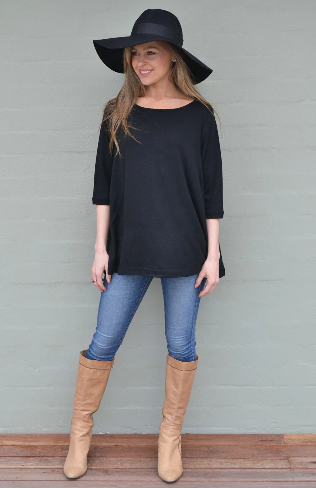 Flutter (3/4 Sleeve) Top (discontinued colours)