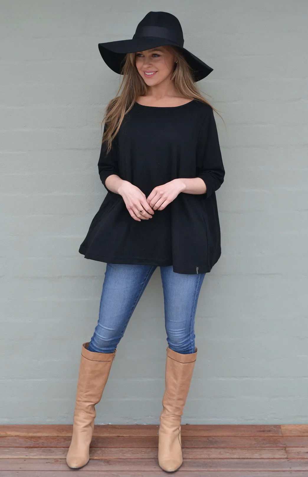 Flutter (3/4 Sleeve) Top (discontinued colours)