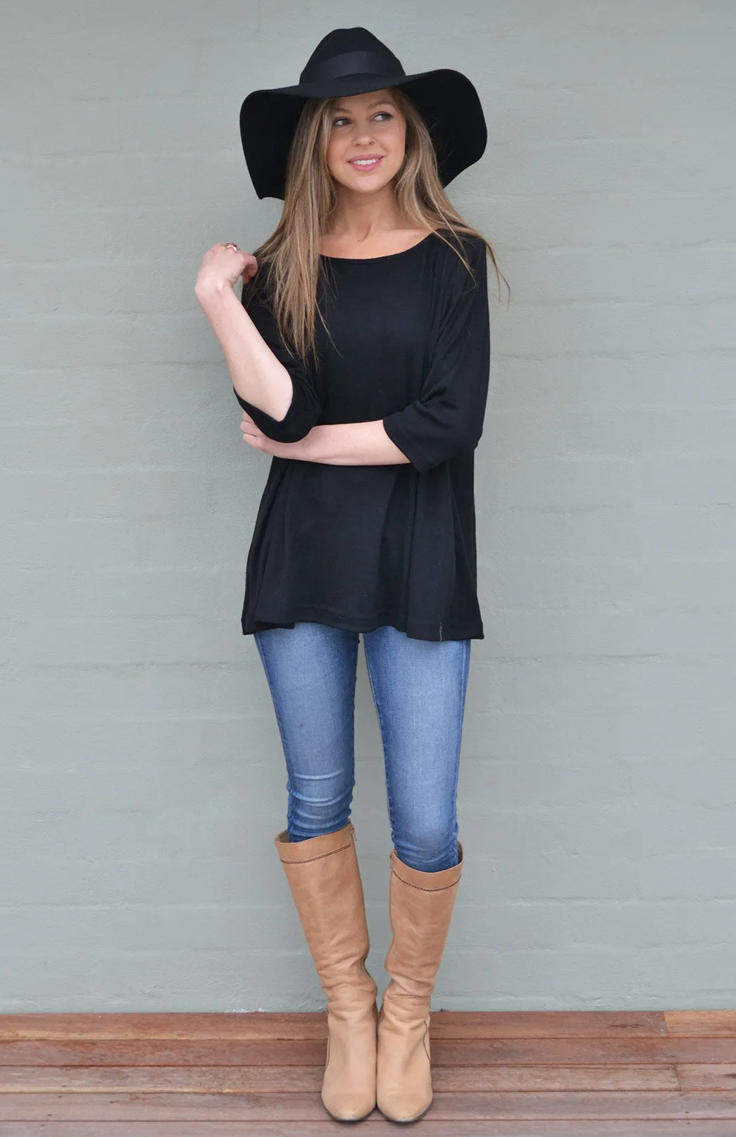 Flutter (3/4 Sleeve) Top (discontinued colours)
