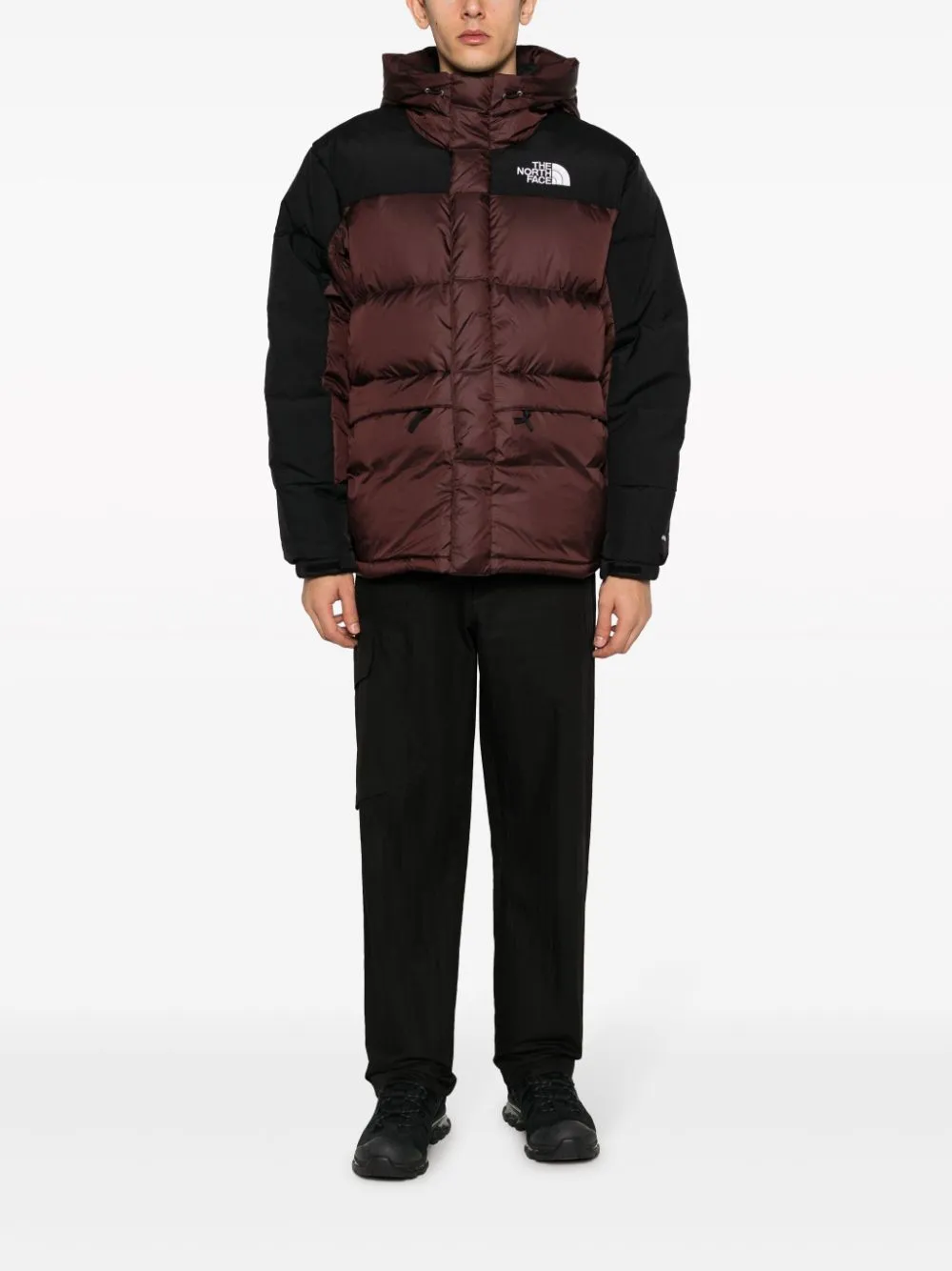 Himalayan logo-embroidered down jacket