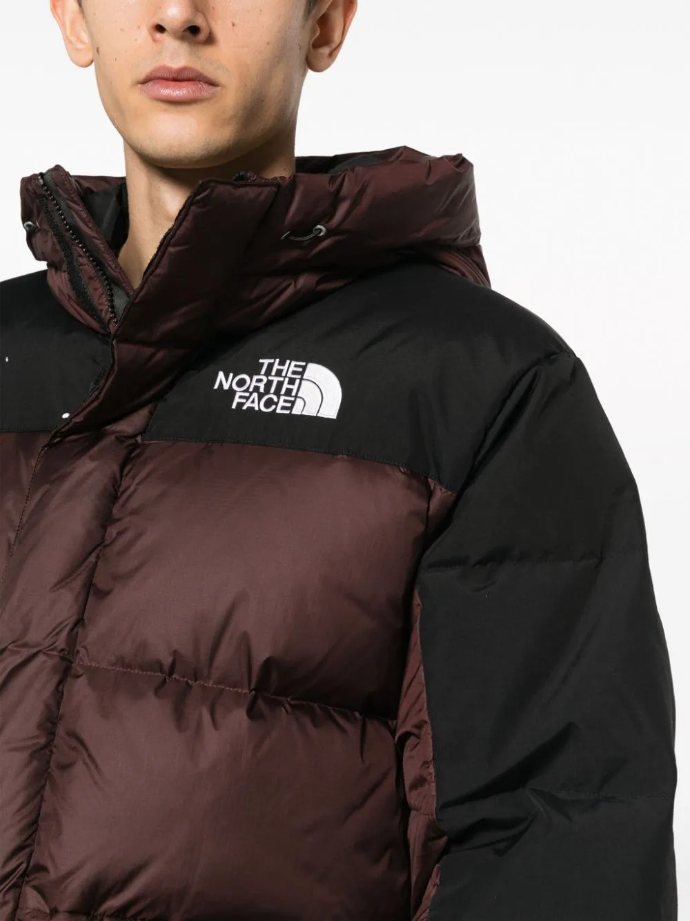 Himalayan logo-embroidered down jacket