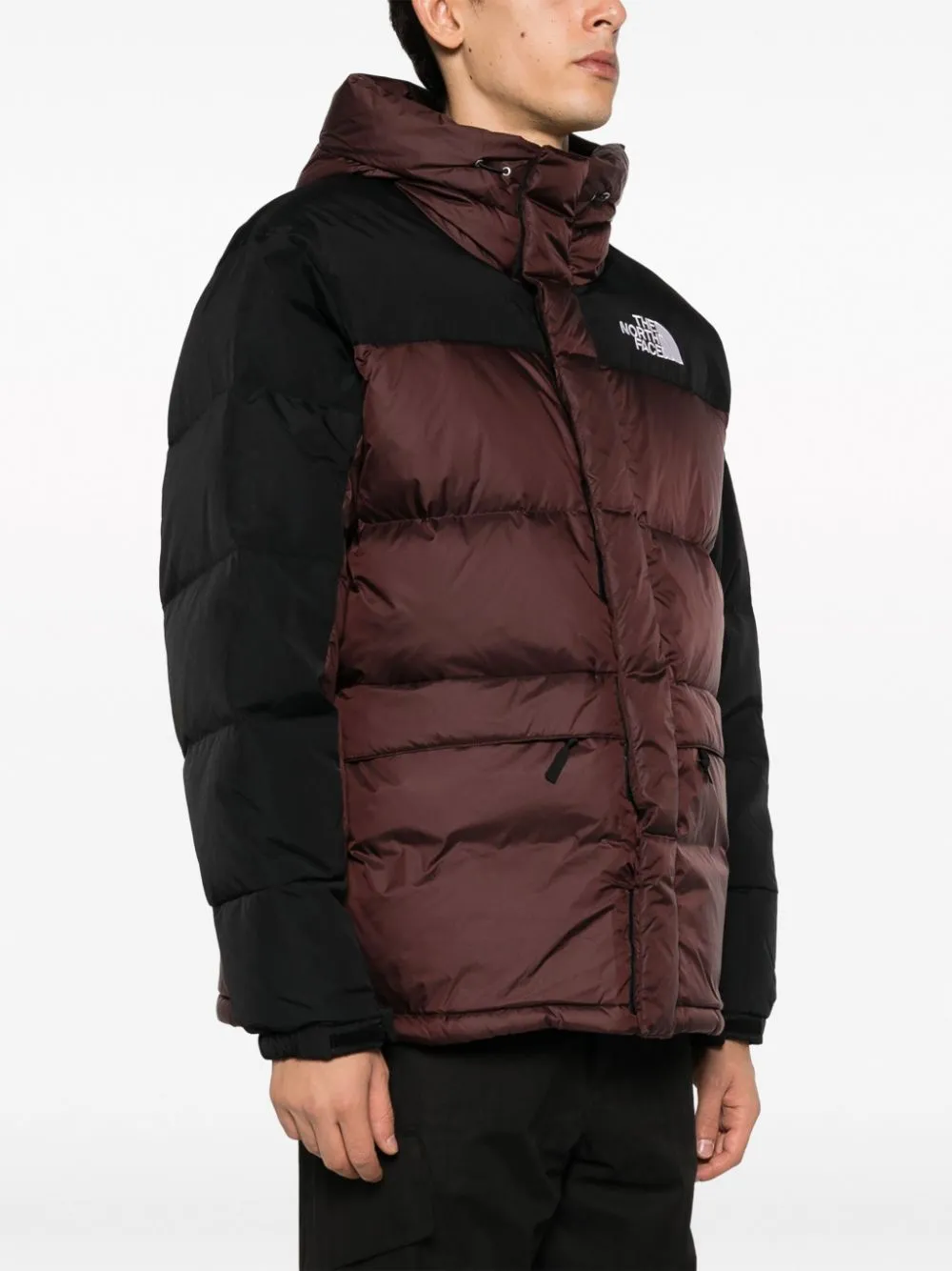 Himalayan logo-embroidered down jacket