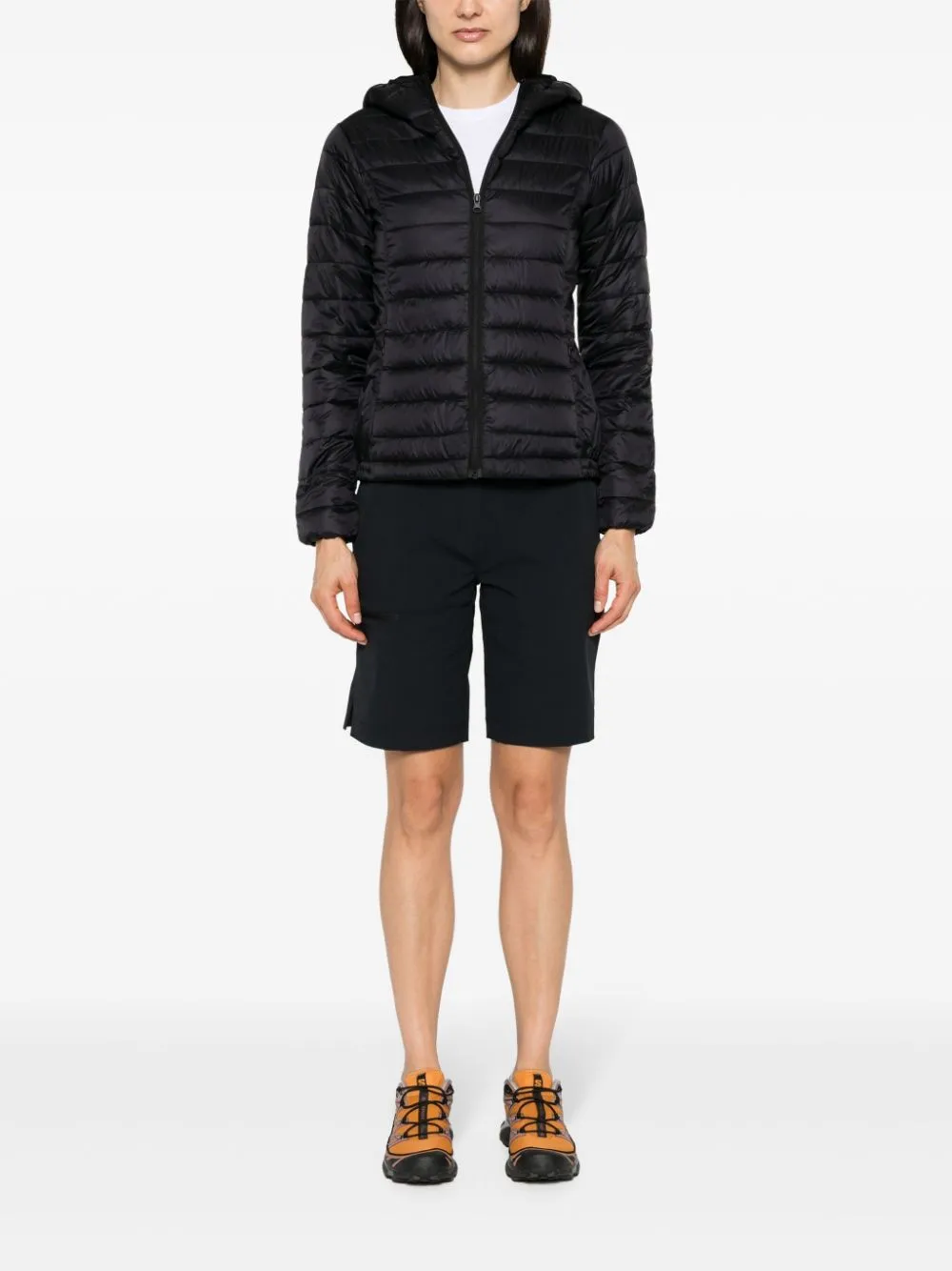hooded insulated jacket