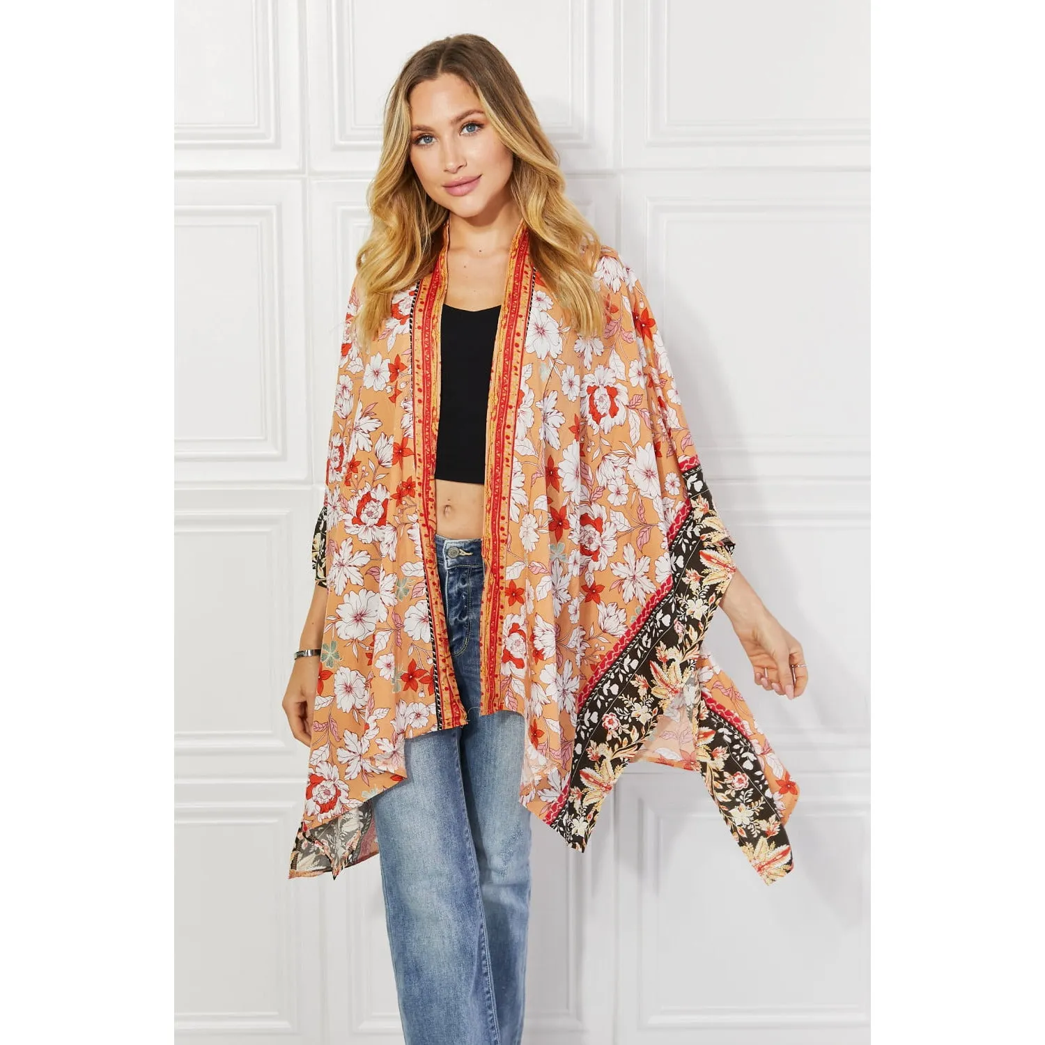 Justin Taylor Peachy Keen Cover-Up  Kimono