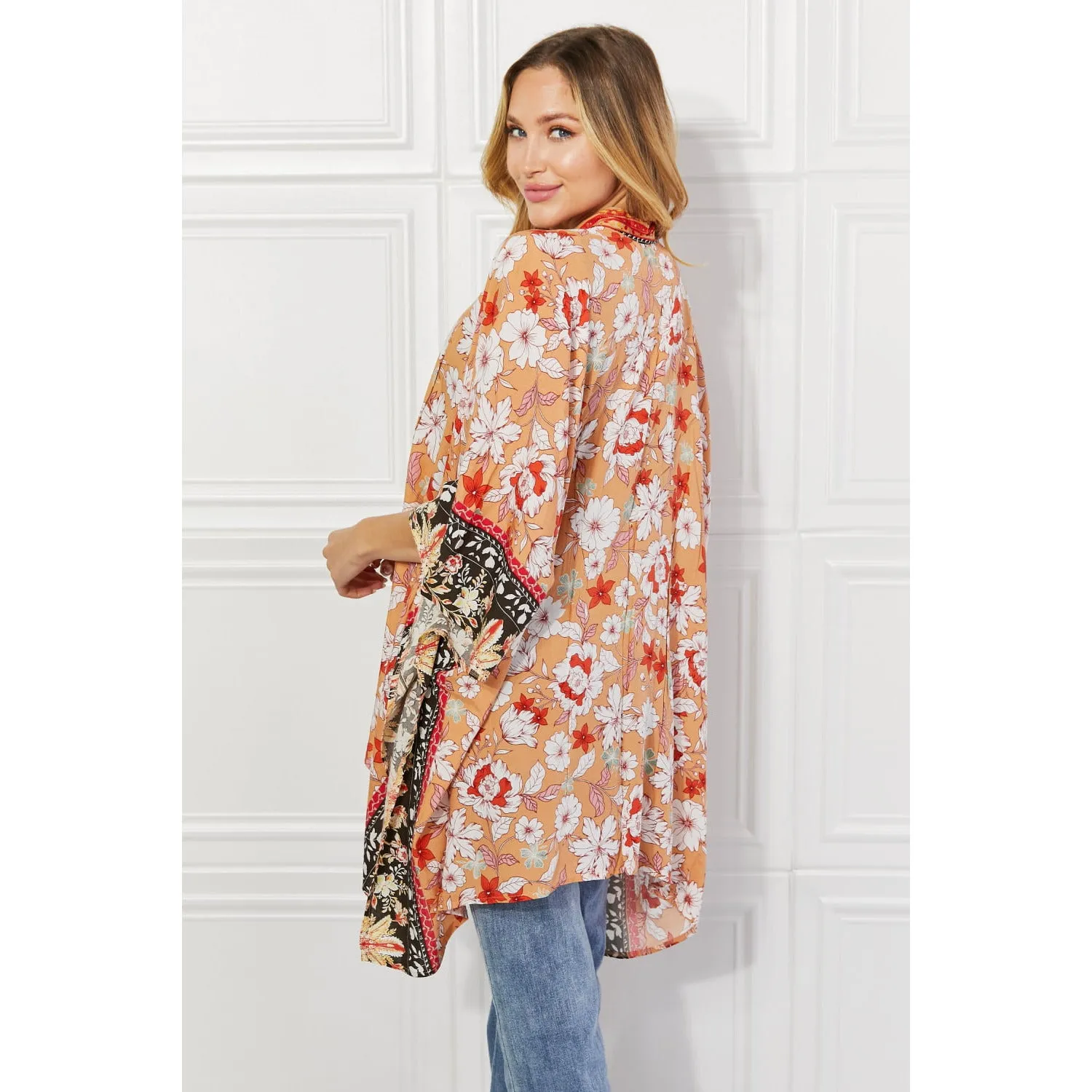 Justin Taylor Peachy Keen Cover-Up  Kimono
