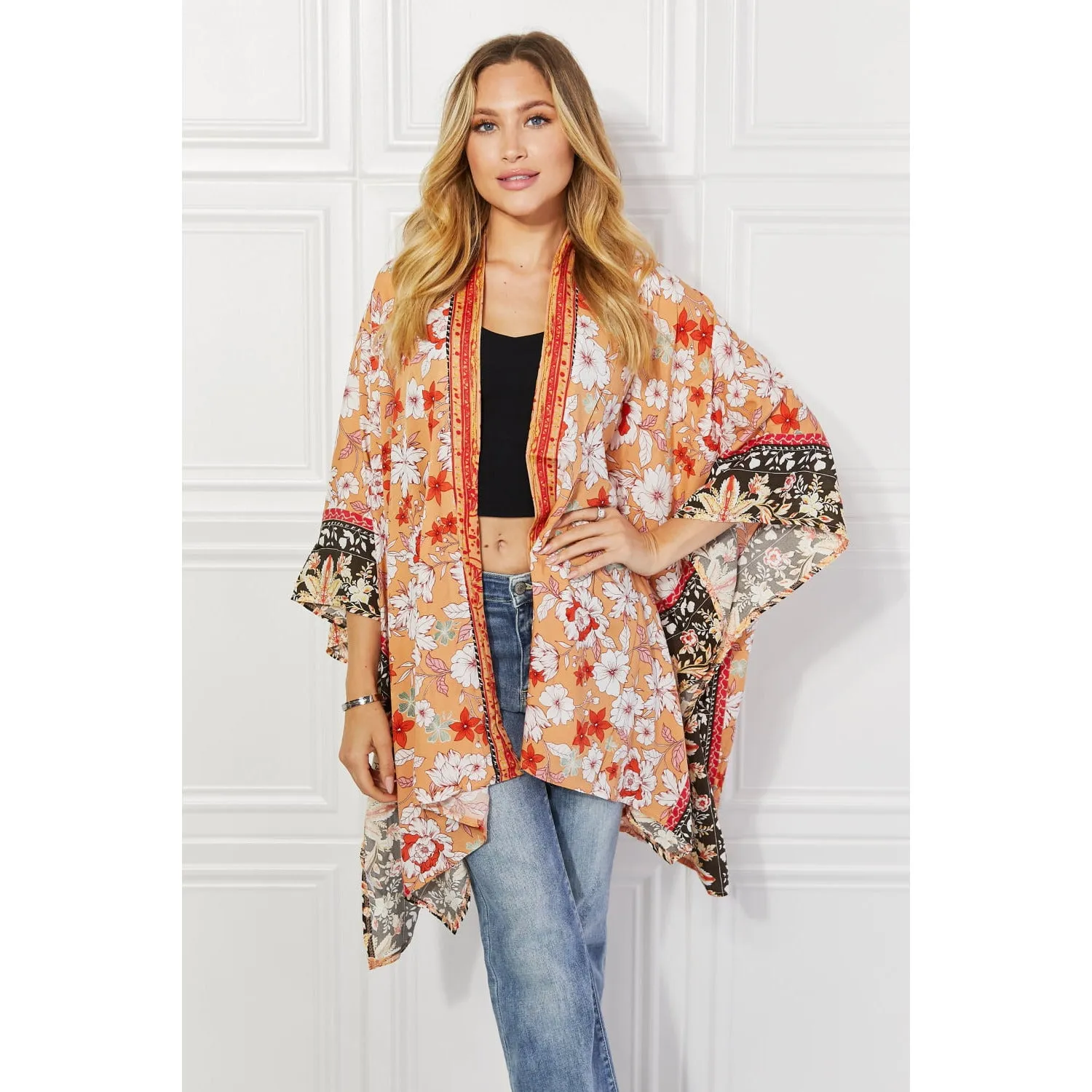 Justin Taylor Peachy Keen Cover-Up  Kimono