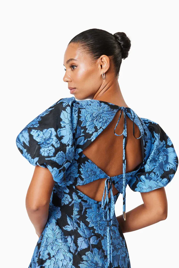 Kayla Brocade Cocktail Midi Dress