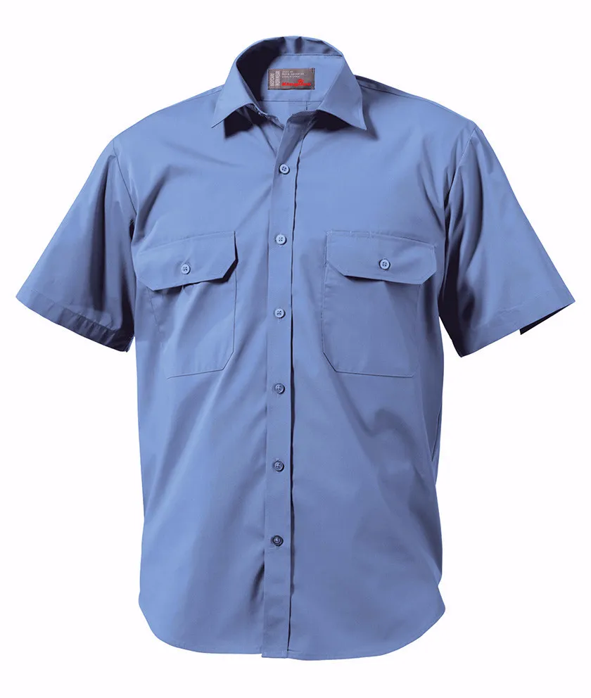 King Gee Short Sleeve Wash 'n' Wear Shirt - 65% Poly/35% Cotton Blend-102gsm (K04070)