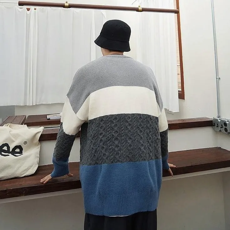 [Korean Style] Crocheted Wool Pullover Sweater