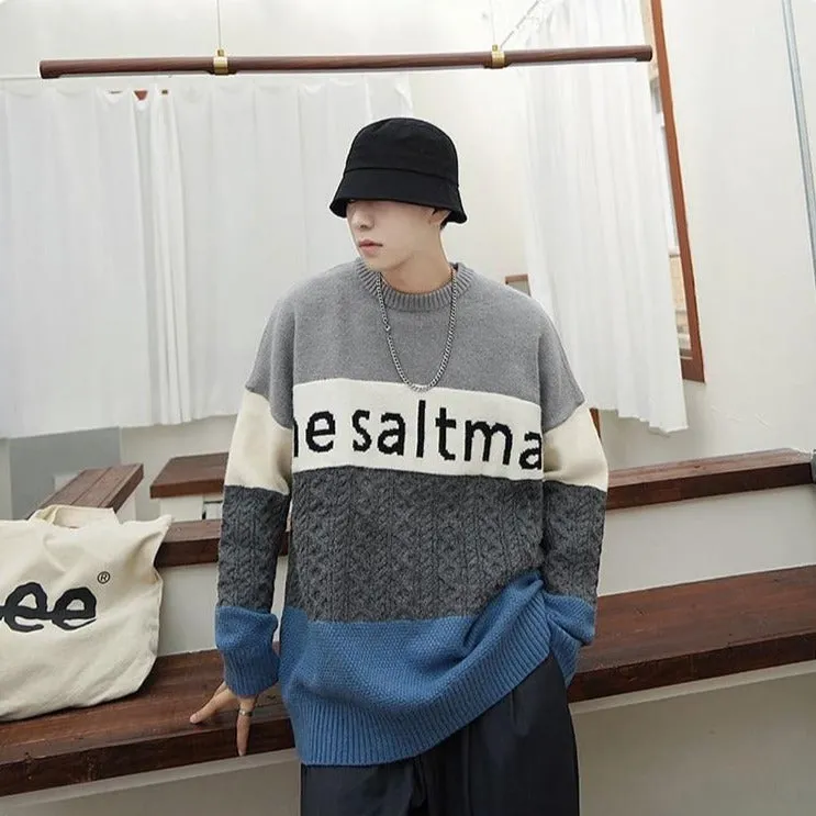 [Korean Style] Crocheted Wool Pullover Sweater