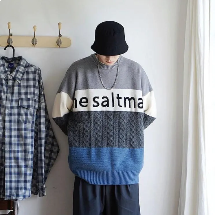 [Korean Style] Crocheted Wool Pullover Sweater