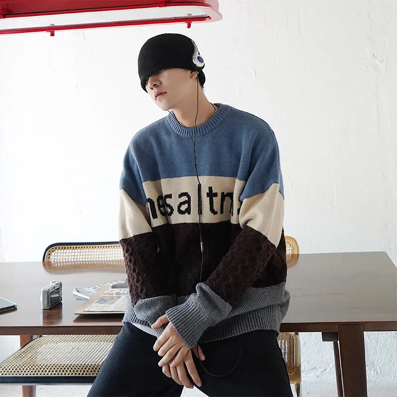 [Korean Style] Crocheted Wool Pullover Sweater