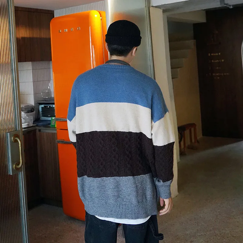 [Korean Style] Crocheted Wool Pullover Sweater