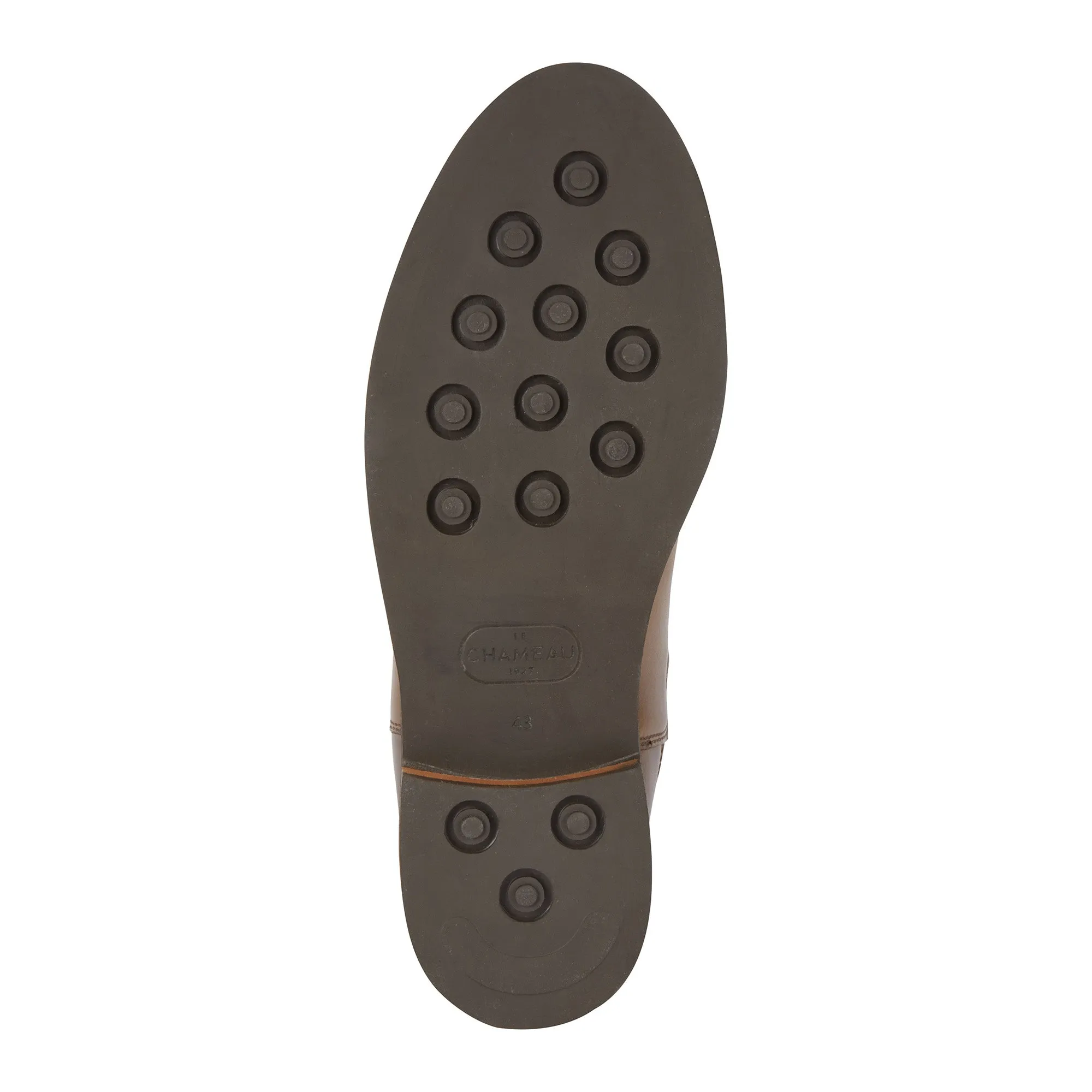 Le Chameau Mens La Chelsea Cuir Boot - Marron Fonce