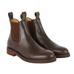 Le Chameau Mens La Chelsea Cuir Boot - Marron Fonce
