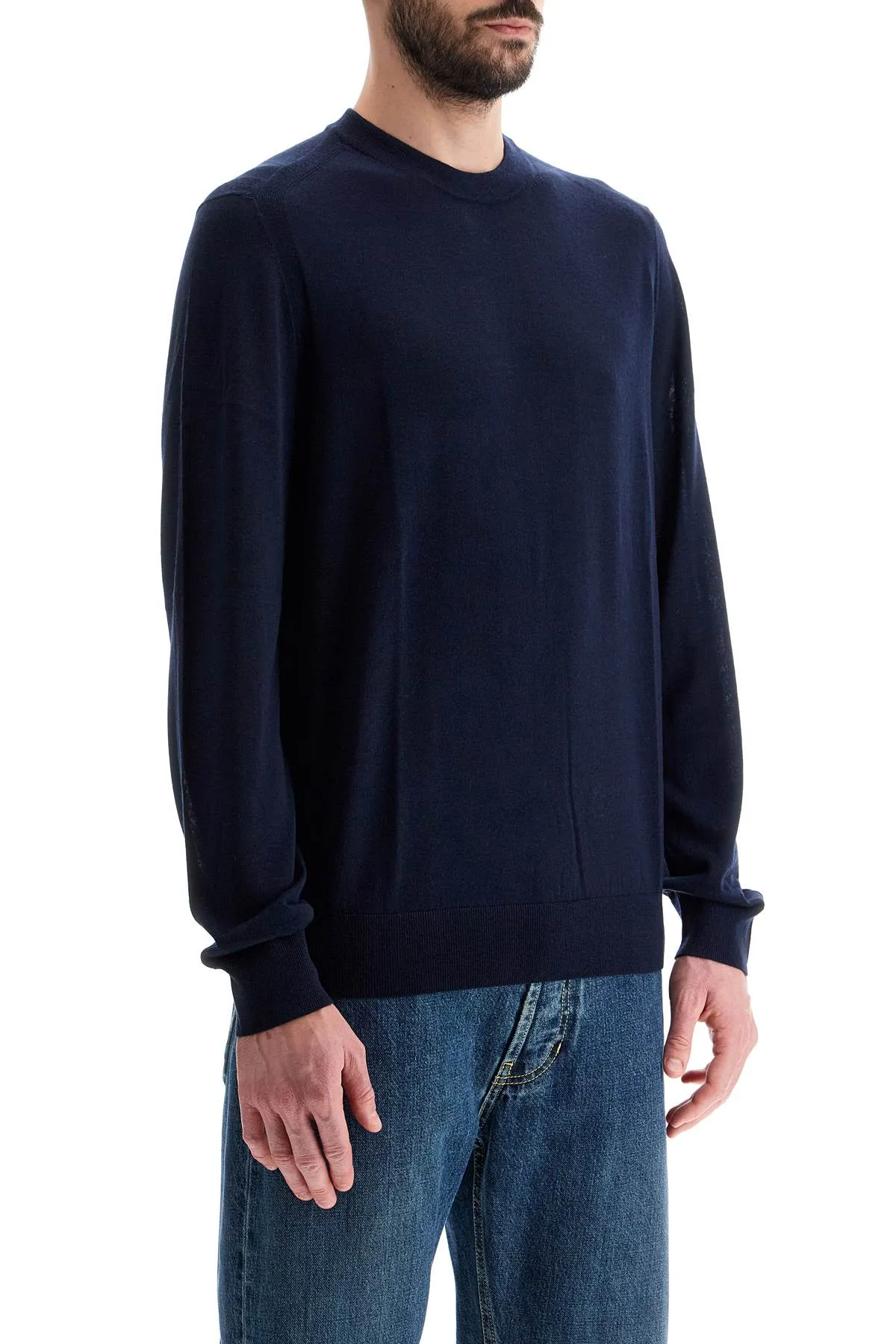 lightweight merino wool jersey shirt M1R 562X M02093 VERY DARK NAVY