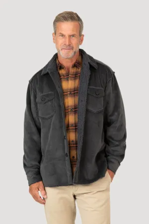 Luxe Vintage Washed Cord & Ultra Sherpa Button Jacket