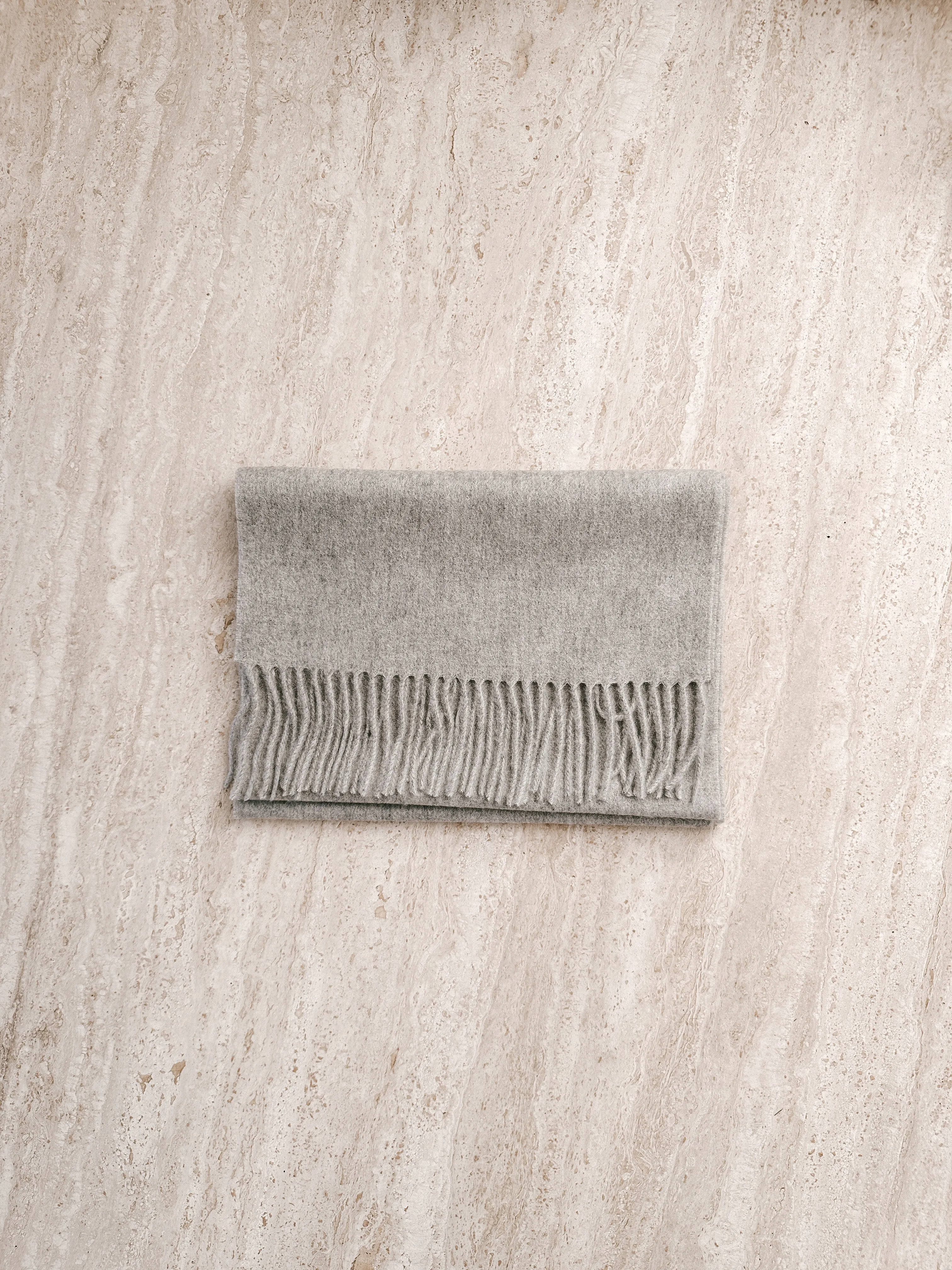 Marle Grey Pure Cashmere Scarf