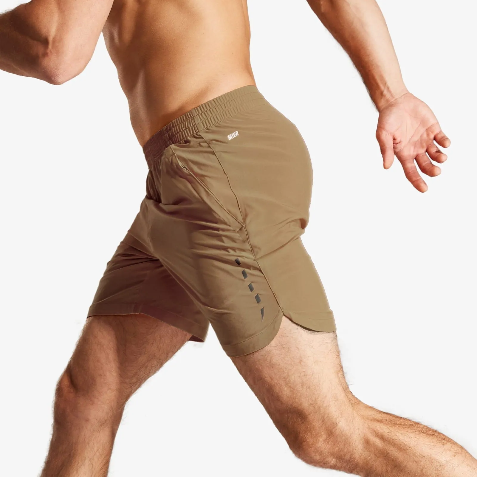 Men's 7 Inch Running Shorts Quick Dry with Zipper Pockets